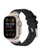 For Apple Watch 10 46mm / Ultra 2 / Ultra 49mm / 9 8 7 45mm / SE (2023) SE (2022) SE 6 5 4 44mm / 3 2 1 42mm Watch Bracelet - Titanium+Black