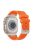 For Apple Watch 10 46mm / Ultra 2 / Ultra 49mm / 9 8 7 45mm / SE (2023) SE (2022) SE 6 5 4 44mm / 3 2 1 42mm Watch Bracelet - Titanium+Orange