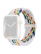 For Apple Watch 10 46mm / Ultra 2 / Ultra 49mm / 9 8 7 45mm / SE (2023) SE (2022) SE 6 5 4 44mm / 3 2 1 42mm Watch Bracelet - White Rainbow