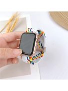 For Apple Watch 10 46mm / Ultra 2 / Ultra 49mm / 9 8 7 45mm / SE (2023) SE (2022) SE 6 5 4 44mm / 3 2 1 42mm Watch Bracelet - White Rainbow