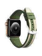 For Apple Watch 10 46mm / Ultra 2 / Ultra 49mm / 9 8 7 45mm / SE (2023) SE (2022) SE 6 5 4 44mm / 3 2 1 42mm Watch Bracelet - White+Green