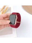 For Apple Watch 10 46mm / Ultra 2 / Ultra 49mm / 9 8 7 45mm / SE (2023) SE (2022) SE 6 5 4 44mm / 3 2 1 42mm Watch Bracelet - Wine Red