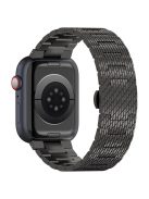 For Apple Watch 10 46mm / Ultra 2 / Ultra 49mm / 9 8 7 45mm / SE (2023) SE (2022) SE 6 5 4 44mm / 3 2 1 42mm Watch Bracelet Stainless Steel Strap - Black