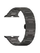 For Apple Watch 10 46mm / Ultra 2 / Ultra 49mm / 9 8 7 45mm / SE (2023) SE (2022) SE 6 5 4 44mm / 3 2 1 42mm Watch Bracelet Stainless Steel Strap - Black