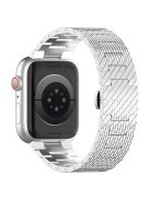 For Apple Watch 10 46mm / Ultra 2 / Ultra 49mm / 9 8 7 45mm / SE (2023) SE (2022) SE 6 5 4 44mm / 3 2 1 42mm Watch Bracelet Stainless Steel Strap - Silver