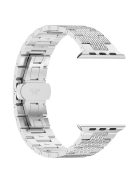 For Apple Watch 10 46mm / Ultra 2 / Ultra 49mm / 9 8 7 45mm / SE (2023) SE (2022) SE 6 5 4 44mm / 3 2 1 42mm Watch Bracelet Stainless Steel Strap - Silver