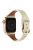 For Apple Watch 10 46mm / Ultra 2 / Ultra 49mm / 9 8 7 45mm / SE (2023) SE (2022) SE 6 5 4 44mm / 3 2 1 42mm Watch Strap - Beige+Rose Gold Buckle