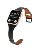 For Apple Watch 10 46mm / Ultra 2 / Ultra 49mm / 9 8 7 45mm / SE (2023) SE (2022) SE 6 5 4 44mm / 3 2 1 42mm Watch Strap - Black+Black Buckle