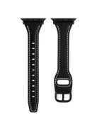 For Apple Watch 10 46mm / Ultra 2 / Ultra 49mm / 9 8 7 45mm / SE (2023) SE (2022) SE 6 5 4 44mm / 3 2 1 42mm Watch Strap - Black+Black Buckle