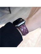 For Apple Watch 10 46mm / Ultra 2 / Ultra 49mm / 9 8 7 45mm / SE (2023) SE (2022) SE 6 5 4 44mm / 3 2 1 42mm Watch Strap - Black+Pink Rhombus