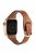 For Apple Watch 10 46mm / Ultra 2 / Ultra 49mm / 9 8 7 45mm / SE (2023) SE (2022) SE 6 5 4 44mm / 3 2 1 42mm Watch Strap - Brown+Rose Gold Buckle