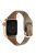 For Apple Watch 10 46mm / Ultra 2 / Ultra 49mm / 9 8 7 45mm / SE (2023) SE (2022) SE 6 5 4 44mm / 3 2 1 42mm Watch Strap - Coffee+Rose Gold Buckle