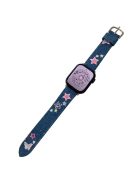 For Apple Watch 10 46mm / Ultra 2 / Ultra 49mm / 9 8 7 45mm / SE (2023) SE (2022) SE 6 5 4 44mm / 3 2 1 42mm Watch Strap - Five-Pointed Star Blue Denim