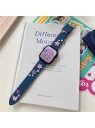 For Apple Watch 10 46mm / Ultra 2 / Ultra 49mm / 9 8 7 45mm / SE (2023) SE (2022) SE 6 5 4 44mm / 3 2 1 42mm Watch Strap - Five-Pointed Star Blue Denim