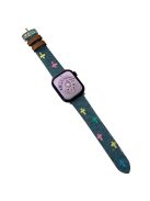 For Apple Watch 10 46mm / Ultra 2 / Ultra 49mm / 9 8 7 45mm / SE (2023) SE (2022) SE 6 5 4 44mm / 3 2 1 42mm Watch Strap - Four-Leaf Clover Light Blue Denim