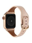 For Apple Watch 10 46mm / Ultra 2 / Ultra 49mm / 9 8 7 45mm / SE (2023) SE (2022) SE 6 5 4 44mm / 3 2 1 42mm Watch Strap - Pink+Rose Gold Buckle