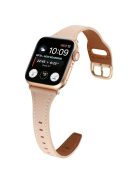 For Apple Watch 10 46mm / Ultra 2 / Ultra 49mm / 9 8 7 45mm / SE (2023) SE (2022) SE 6 5 4 44mm / 3 2 1 42mm Watch Strap - Pink+Rose Gold Buckle