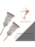 For Apple Watch 10 46mm / Ultra 2 / Ultra 49mm / 9 8 7 45mm / SE (2023) SE (2022) SE 6 5 4 44mm / 3 2 1 42mm Watch Strap - Rose Gold / Silver