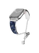 For Apple Watch 10 46mm / Ultra 2 / Ultra 49mm / 9 8 7 45mm / SE (2023) SE (2022) SE 6 5 4 44mm / 3 2 1 42mm Watch Strap - Silver / Blue