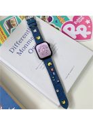 For Apple Watch 10 46mm / Ultra 2 / Ultra 49mm / 9 8 7 45mm / SE (2023) SE (2022) SE 6 5 4 44mm / 3 2 1 42mm Watch Strap - Small Animal Dark Blue Denim