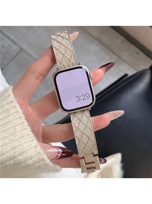 For Apple Watch 10 46mm / Ultra 2 / Ultra 49mm / 9 8 7 45mm / SE (2023) SE (2022) SE 6 5 4 44mm / 3 2 1 42mm Watch Strap - Starlight