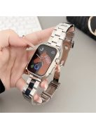 For Apple Watch 10 46mm / Ultra 2 / Ultra 49mm / 9 8 7 45mm / SE (2023) SE (2022) SE 6 5 4 44mm / 3 2 1 42mm Watch Strap 3-Bead - Silver