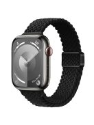 For Apple Watch 10 46mm / Ultra 2 / Ultra 49mm / 9 8 7 45mm / SE (2023) SE (2022) SE 6 5 4 44mm / 3 2 1 42mm Watch Strap Braided Nylon Band - Black