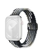 For Apple Watch 10 46mm / Ultra 2 / Ultra 49mm / 9 8 7 45mm / SE (2023) SE (2022) SE 6 5 4 44mm / 3 2 1 42mm Watch Strap Braided Nylon Band - Black Grey