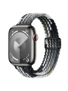 For Apple Watch 10 46mm / Ultra 2 / Ultra 49mm / 9 8 7 45mm / SE (2023) SE (2022) SE 6 5 4 44mm / 3 2 1 42mm Watch Strap Braided Nylon Band - Black Grey