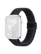 For Apple Watch 10 46mm / Ultra 2 / Ultra 49mm / 9 8 7 45mm / SE (2023) SE (2022) SE 6 5 4 44mm / 3 2 1 42mm Watch Strap Braided Nylon Band - Graphite Black