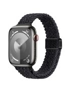 For Apple Watch 10 46mm / Ultra 2 / Ultra 49mm / 9 8 7 45mm / SE (2023) SE (2022) SE 6 5 4 44mm / 3 2 1 42mm Watch Strap Braided Nylon Band - Graphite Black