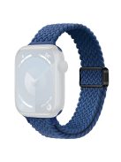 For Apple Watch 10 46mm / Ultra 2 / Ultra 49mm / 9 8 7 45mm / SE (2023) SE (2022) SE 6 5 4 44mm / 3 2 1 42mm Watch Strap Braided Nylon Band - Sea Blue