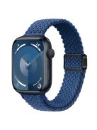 For Apple Watch 10 46mm / Ultra 2 / Ultra 49mm / 9 8 7 45mm / SE (2023) SE (2022) SE 6 5 4 44mm / 3 2 1 42mm Watch Strap Braided Nylon Band - Sea Blue