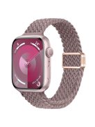 For Apple Watch 10 46mm / Ultra 2 / Ultra 49mm / 9 8 7 45mm / SE (2023) SE (2022) SE 6 5 4 44mm / 3 2 1 42mm Watch Strap Braided Nylon Band - Smoke Purple