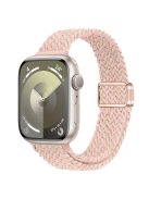 For Apple Watch 10 46mm / Ultra 2 / Ultra 49mm / 9 8 7 45mm / SE (2023) SE (2022) SE 6 5 4 44mm / 3 2 1 42mm Watch Strap Braided Nylon Band - Starlight Pink