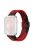 For Apple Watch 10 46mm / Ultra 2 / Ultra 49mm / 9 8 7 45mm / SE (2023) SE (2022) SE 6 5 4 44mm / 3 2 1 42mm Watch Strap Braided Nylon Band - Z Texture+Black Red