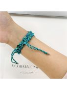 For Apple Watch 10 46mm / Ultra 2 / Ultra 49mm / 9 8 7 45mm / SE (2023) SE (2022) SE 6 5 4 44mm / 3 2 1 42mm Watch Strap Braided Rope Wrist Band - Blue / Green