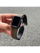 For Apple Watch 10 46mm / Ultra 2 / Ultra 49mm / 9 8 7 45mm / SE (2023) SE (2022) SE 6 5 4 44mm / 3 2 1 42mm Watch Strap Genuine Cow Leather Magnetic Band - Tan