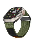 For Apple Watch 10 46mm / Ultra 2 / Ultra 49mm / 9 8 7 45mm / SE (2023) SE (2022) SE 6 5 4 44mm / 3 2 1 42mm Watch Strap Nylon Watch Band - Army Green