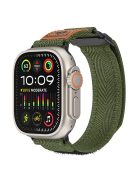 For Apple Watch 10 46mm / Ultra 2 / Ultra 49mm / 9 8 7 45mm / SE (2023) SE (2022) SE 6 5 4 44mm / 3 2 1 42mm Watch Strap Nylon Watch Band - Army Green