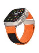 For Apple Watch 10 46mm / Ultra 2 / Ultra 49mm / 9 8 7 45mm / SE (2023) SE (2022) SE 6 5 4 44mm / 3 2 1 42mm Watch Strap Nylon Watch Band - Orange