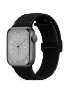 For Apple Watch 10 46mm / Ultra 2 / Ultra 49mm / 9 8 7 45mm / SE (2023) SE (2022) SE 6 5 4 44mm / 3 2 1 42mm Watch Strap Nylon Wristband - Black