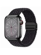 For Apple Watch 10 46mm / Ultra 2 / Ultra 49mm / 9 8 7 45mm / SE (2023) SE (2022) SE 6 5 4 44mm / 3 2 1 42mm Watch Strap Nylon Wristband - Black Mix