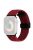 For Apple Watch 10 46mm / Ultra 2 / Ultra 49mm / 9 8 7 45mm / SE (2023) SE (2022) SE 6 5 4 44mm / 3 2 1 42mm Watch Strap Nylon Wristband - Black Red Mix