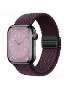 For Apple Watch 10 46mm / Ultra 2 / Ultra 49mm / 9 8 7 45mm / SE (2023) SE (2022) SE 6 5 4 44mm / 3 2 1 42mm Watch Strap Nylon Wristband - Dark Purple