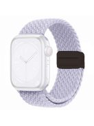 For Apple Watch 10 46mm / Ultra 2 / Ultra 49mm / 9 8 7 45mm / SE (2023) SE (2022) SE 6 5 4 44mm / 3 2 1 42mm Watch Strap Nylon Wristband - Fog Purple