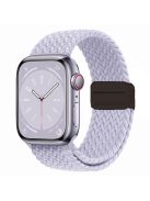 For Apple Watch 10 46mm / Ultra 2 / Ultra 49mm / 9 8 7 45mm / SE (2023) SE (2022) SE 6 5 4 44mm / 3 2 1 42mm Watch Strap Nylon Wristband - Fog Purple