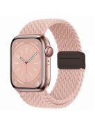 For Apple Watch 10 46mm / Ultra 2 / Ultra 49mm / 9 8 7 45mm / SE (2023) SE (2022) SE 6 5 4 44mm / 3 2 1 42mm Watch Strap Nylon Wristband - Milk Tea