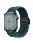 For Apple Watch 10 46mm / Ultra 2 / Ultra 49mm / 9 8 7 45mm / SE (2023) SE (2022) SE 6 5 4 44mm / 3 2 1 42mm Watch Strap Nylon Wristband - Rainforest Green