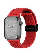 For Apple Watch 10 46mm / Ultra 2 / Ultra 49mm / 9 8 7 45mm / SE (2023) SE (2022) SE 6 5 4 44mm / 3 2 1 42mm Watch Strap Nylon Wristband - Red